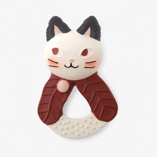 Anneau caoutchouc naturel Chat