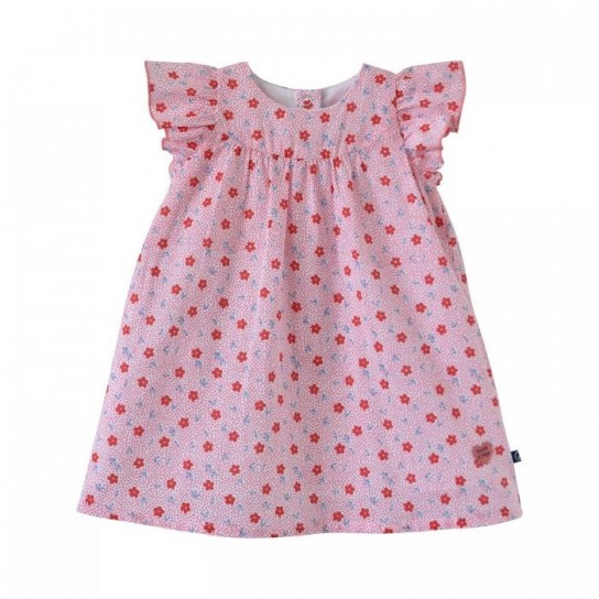 Robe Eulalie rose 12 mois