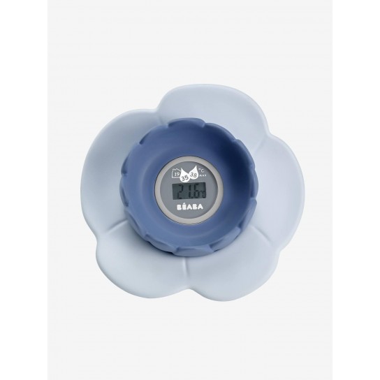 Thermomètre de bain "Lotus" grey/blue