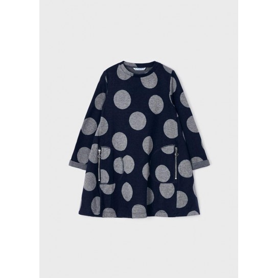 Robe a pois marine 4 ans