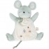 Doudou marionnette souris verte