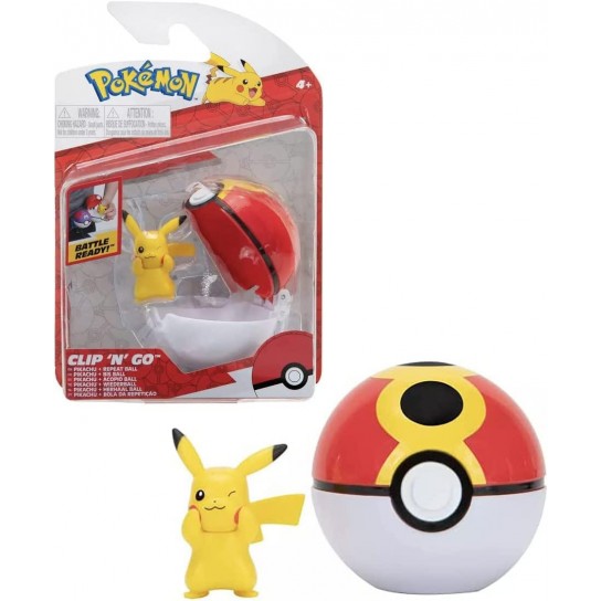 Pokeball et sa figurine 5 cm Pikachu