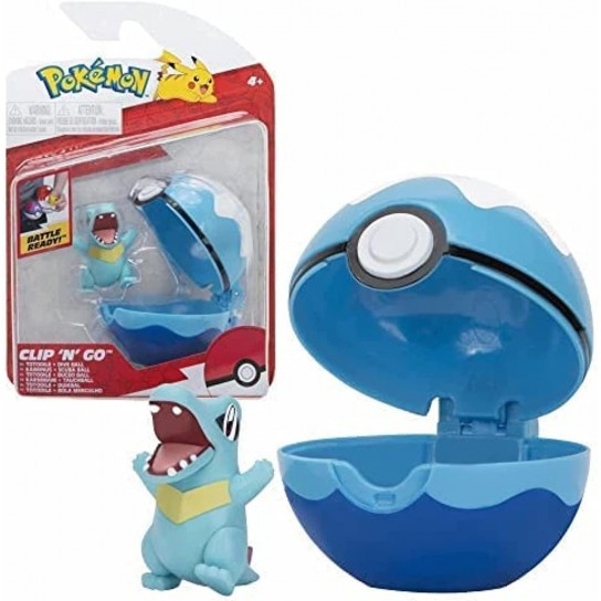 Pokeball et sa figurine Totodille