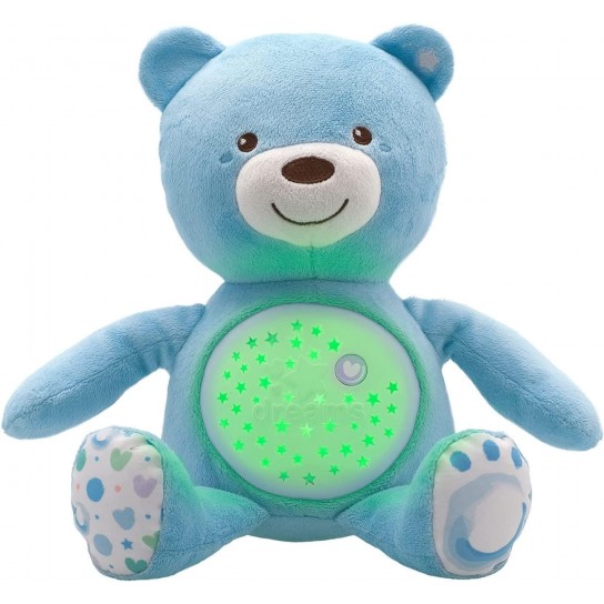 Ourson projecteur Baby bear Bleu First Dreams