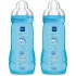 Lot de 2 biberons Easy Active 2ème âge bleu 330 ml