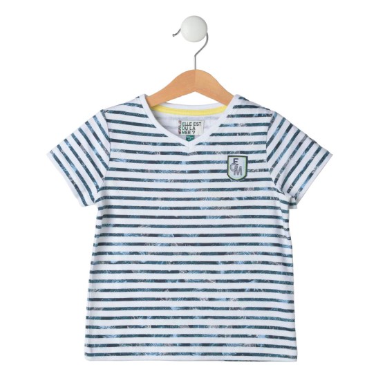 Tee shirt imprimé bleu 4 ans