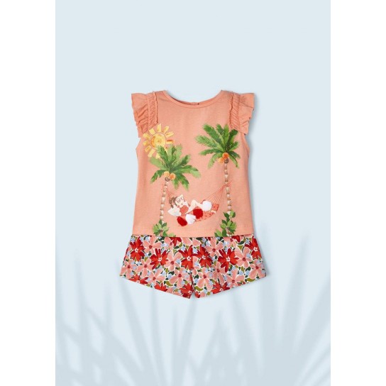 Ensemble 2 pièces tee shirt et short en coton 6 ans