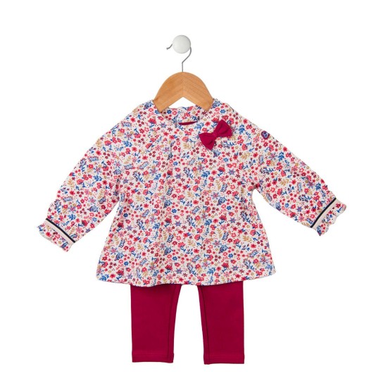Ensemble tunique et legging imprimé fleur 12 mois