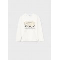 Tee shirt ML basic ecru 12 ans