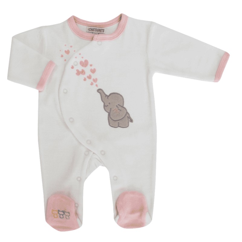 Care Pyjama Bébé fille (lot de 2) - Rose/Blanc (Old Rose 556) - 0-3 mois/50  cm - 4136-556 - Cdiscount Puériculture & Eveil bébé