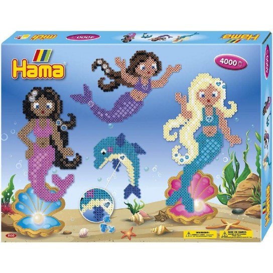 Boîte Les sirenes Hama 4000 perles a repasser