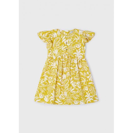 Robe imprimée miel 4 ans