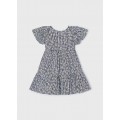 Robe rayée encre 5 ans