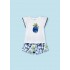 Ensemble short et tee shirt MC imprimé encre 4 ans