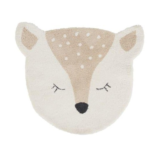 Tapis enfant biche tufté beige 90X100