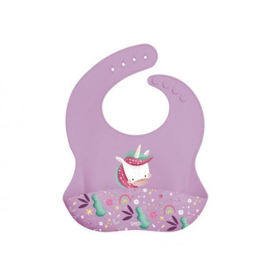 Bavoir silicone Sparkly la licorne