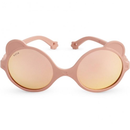 Lunettes sun 0-1 an Ourson rose pêche