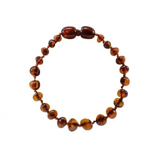 Bracelet d'ambre Cognac