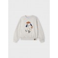 Sweat brodé crème 5 ans