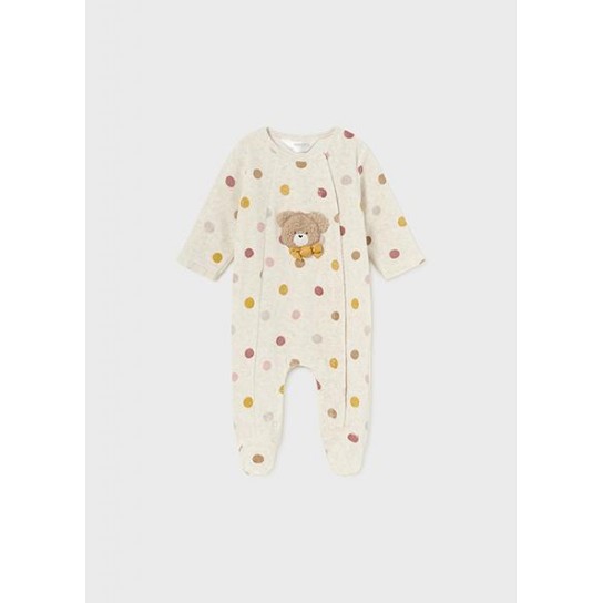 Pyjama velours milk 1-2 mois