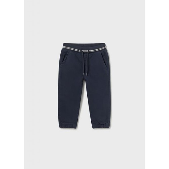 Pantalon jogger en serge soft marine 12 mois