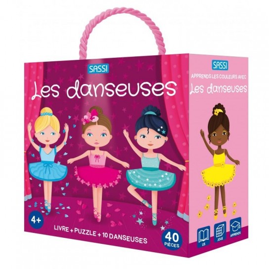 Coffret Livre et puzzle Les danseuses