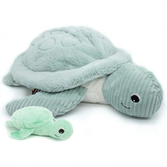 Ptipotos Tortue géante maman bébé menthe