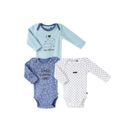 Lot de 3 bodies Armand 12 mois