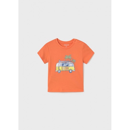 Tee shirt MC interactif fourgonnette corail 2 ans