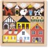Set de 34 cubes en bois campagne Cross roads