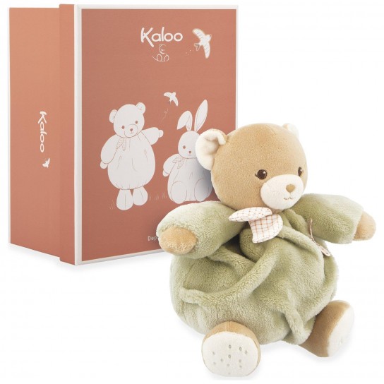 Peluche Patapouf ours vert