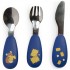 Set couverts silicone Puce et Pilou