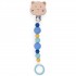 Attache tétine bois et silicone hamster Puce et Pilou