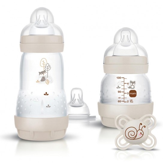 Coffret biberons naissance démarrage starter mam sable