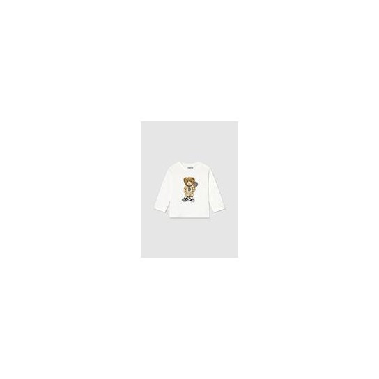 Tee shirt ML ours blanc 2 ans