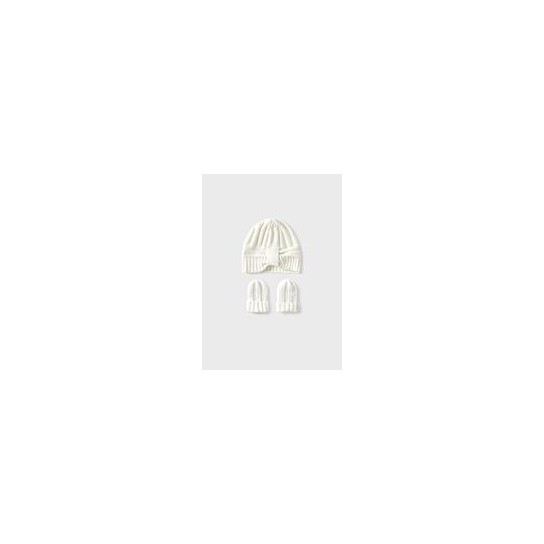 Ensemble bonnet et moufles 12 mois