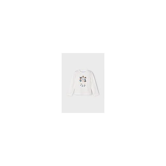Tee shirt ML poupée marine 6 ans