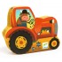 Puzzle silhouette Le tracteur 16 pcs