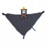Doudou lange chat gris foncé Alphonse