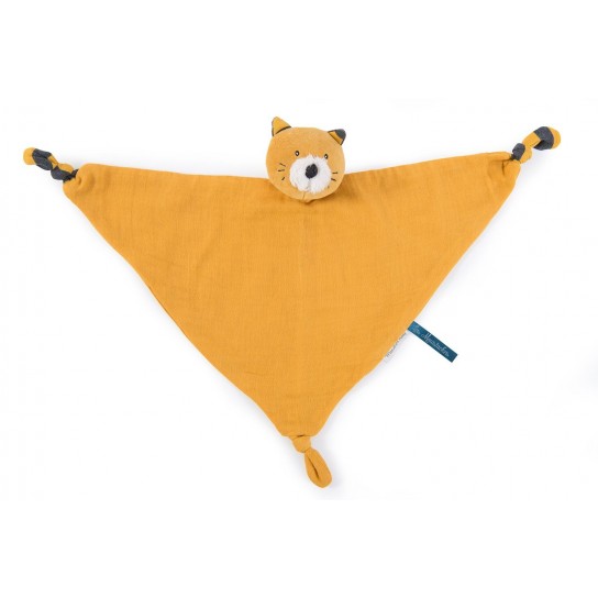 Doudou lange chat moutarde Doudou lange chat moutarde