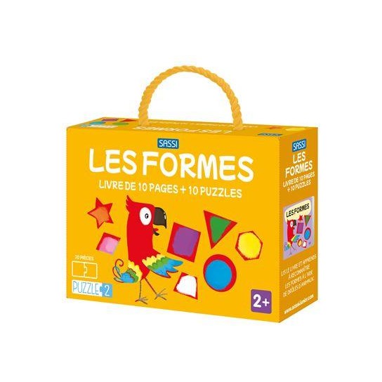 Livre de 10 pages et puzzle Les formes