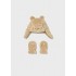 Ensemble bonnet et moufles ourson 3 ans