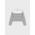 Pull tricot rayé marin 8 ans