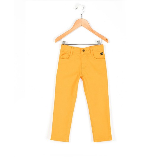 Pantalon jaune ocre 2 ans