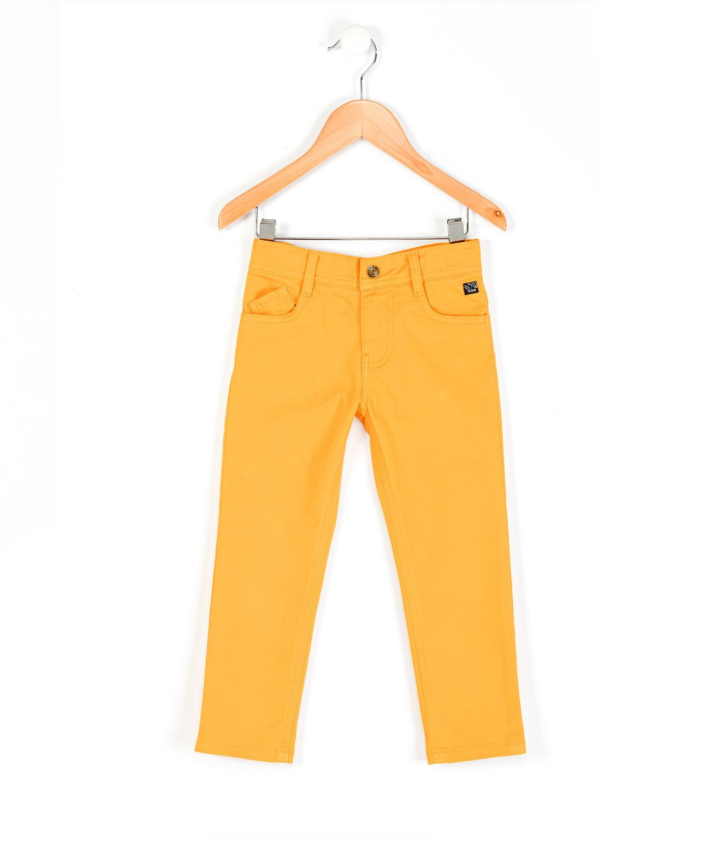 Pantalon discount jaune garcon