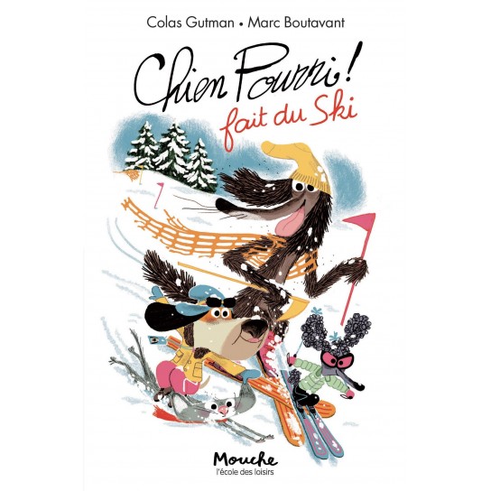 Livre Chien pourri fait du ski
