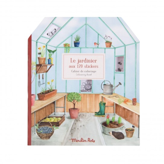 Cahier stickers le jardinier Le Jardin du moulin