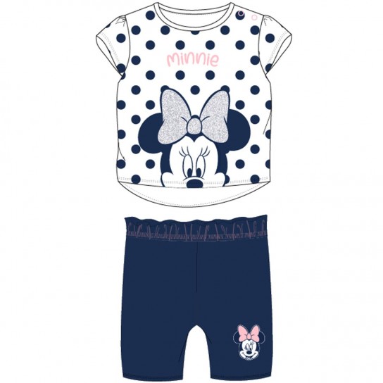 Ensemble 2 pièces Minnie bleu 18 mois