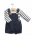 Ens Salopette + tee shirt indigo 9 mois
