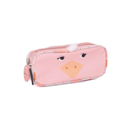 Trousse double tête animal Pomelos l'autruche